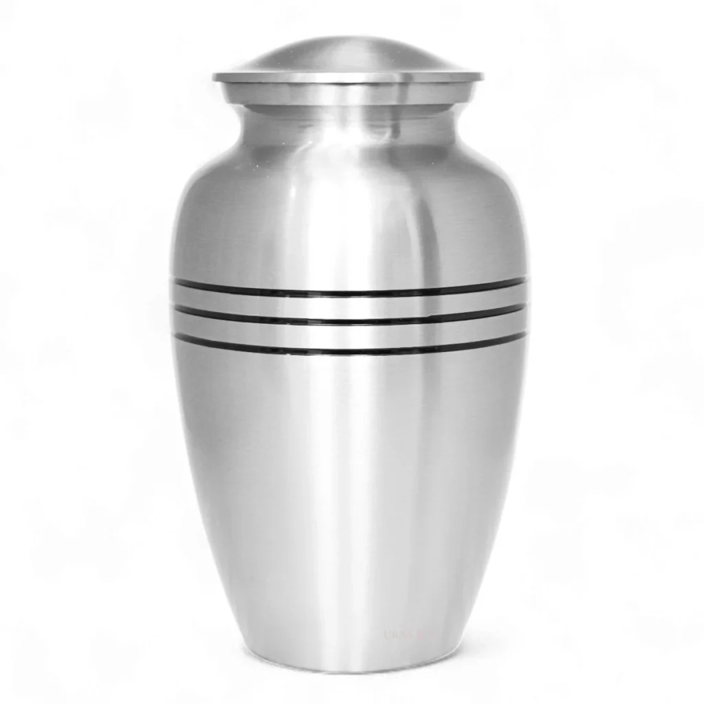 Lineage Lumina Silver Cremation Urn for Ashes