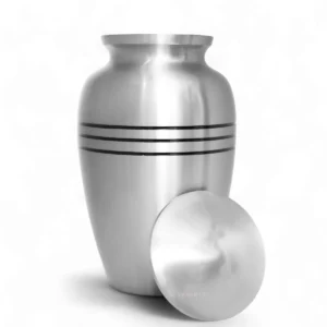 Lineage Lumina Silver Cremation Urn for Ashes – Elegant Silver Memorial Urn