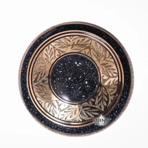 top view of cross cremation urn for ashes