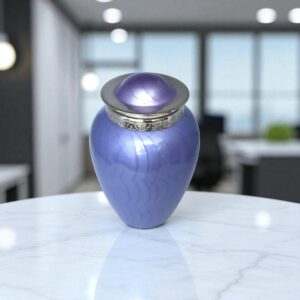 Lavender purple rose adult cremation ashes urn