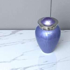 Sparkling Purple Cremation Urn for Human Ashes Adult