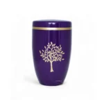 Aroha Tree of Life Violet Cremation Urn – Tranquil Memorial Tribute