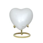 Baroque Shadow Satori Heart Keepsake Urn – Elegant Heart Memorial