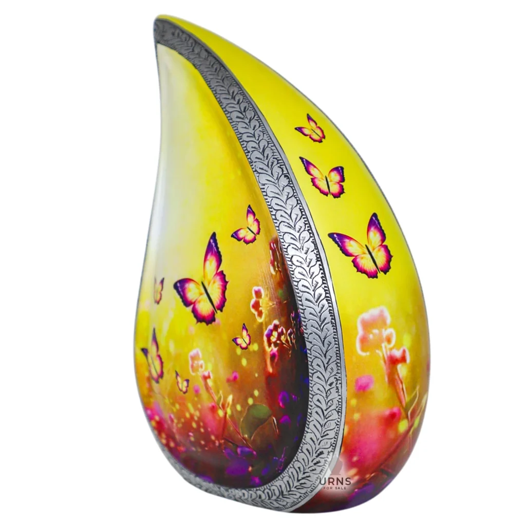 Butterfly Meadows Teardrop Cremation Urn