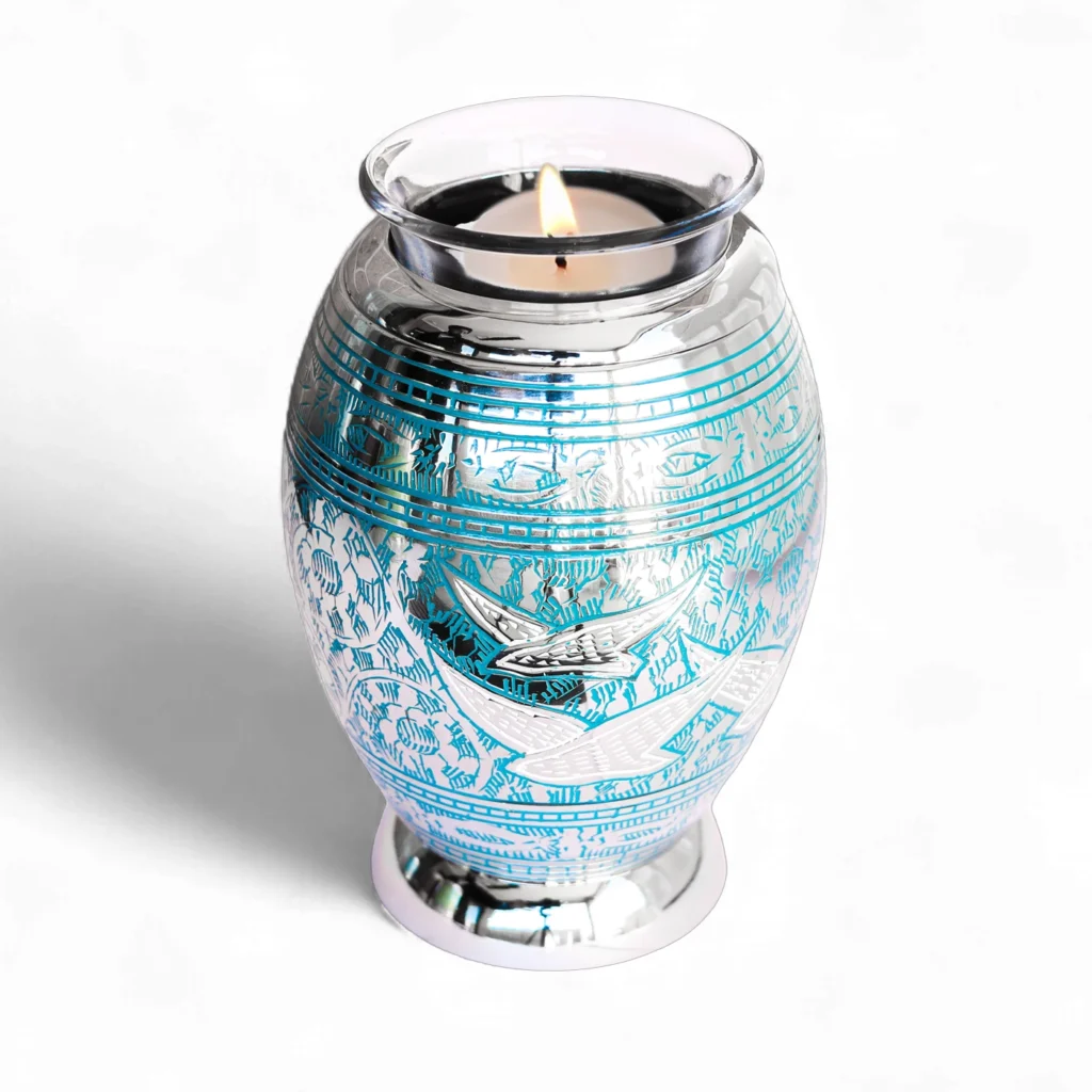 TLMRH Majestic Returning Home Brass Tealight Cremation Urn