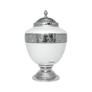 Whisper of Pearls Brass Cremation Urn
