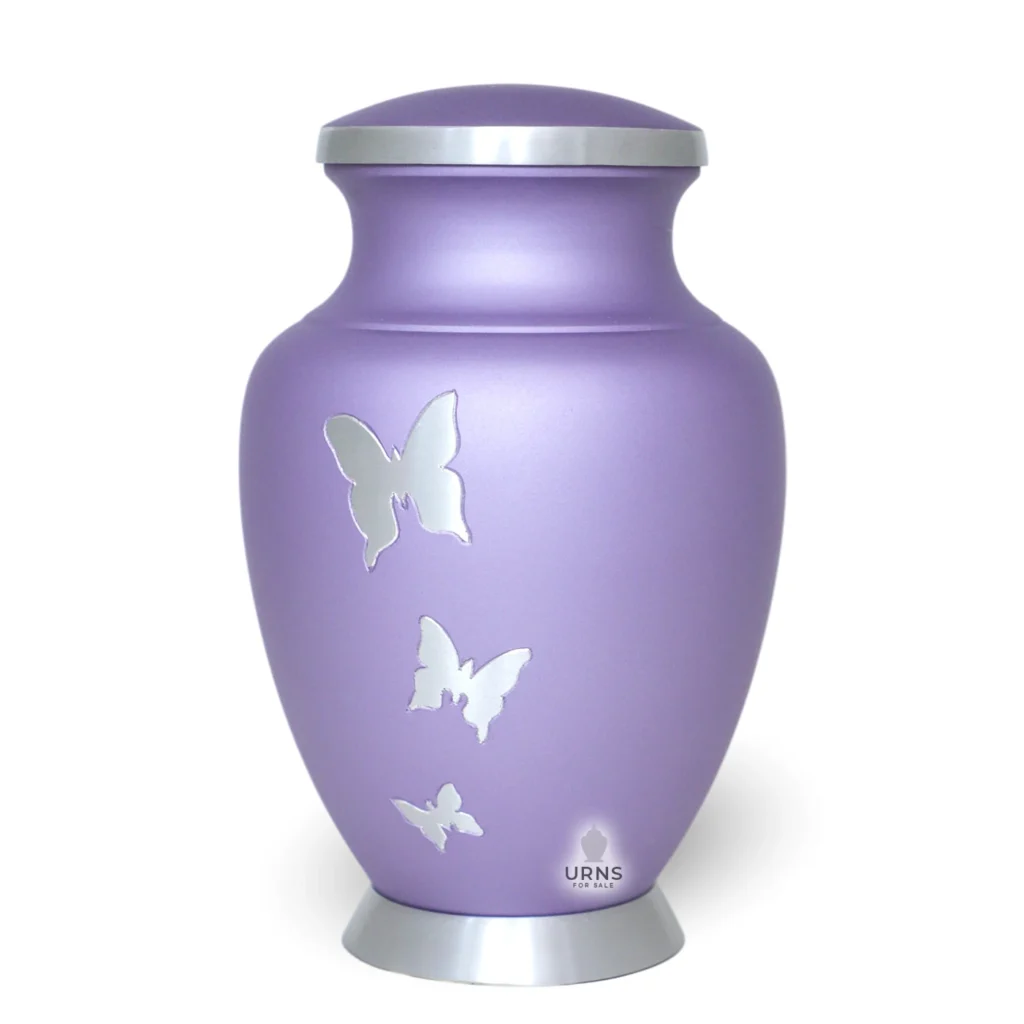 Aria Lavender Butterfly Cremation Urn – Graceful Ashes Memorial
