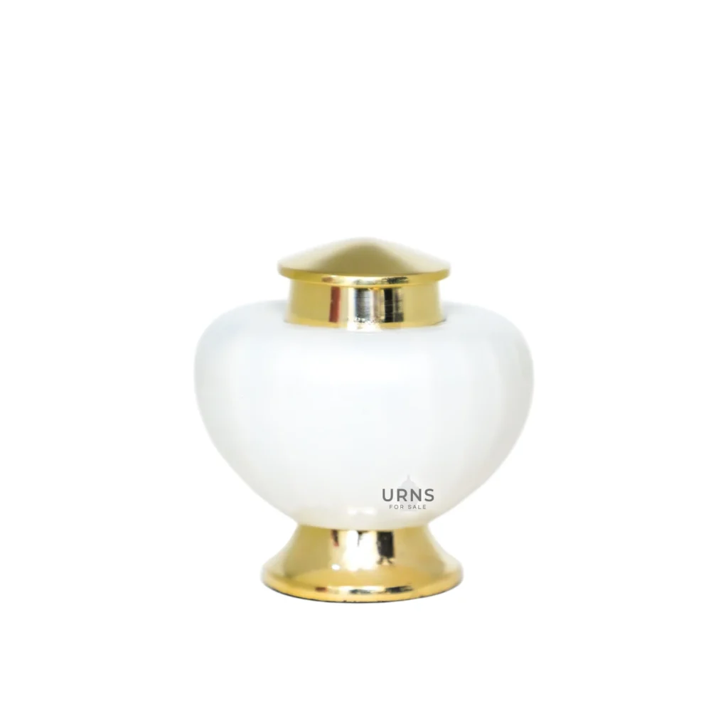 Baroque Shadow Keepsake Urn – Mini Elegant Ashes Holder
