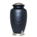 Midnight Elegance Brass Cremation Urn with Keepsake – Complete Memorial Set