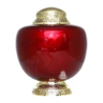 Red Empire Large Cremation Urn – Royal Memorial for Ashes