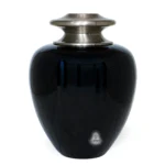 Satori Onyx Large Brass Cremation Urn – Dark Elegant Memorial