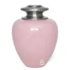 Satori Pink Blessing Large Brass Cremation Urn – Soft Elegant Tribute