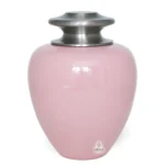 Satori Pink Blessing Large Brass Cremation Urn – Soft Elegant Tribute