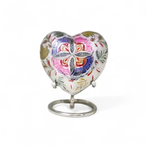Floral Mosaic Satori Heart Keepsake Urn