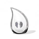 Angel Wing Decorative Teardrop Keepsake Urn for Ashes