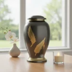 Golden Leaf Twilight Urn