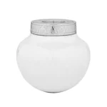 Ample Pure Serenity White Candlelight Infant Urn for Ashes