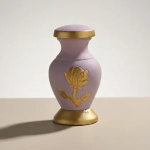Aria Pink Keepsake Urn Floral Design Urn for Ashes