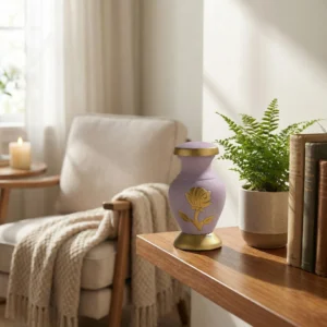 Aria Pink Keepsake Urn home interior comparision