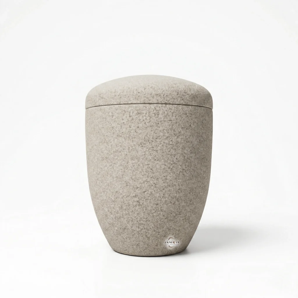 Limestone sand biodegradable urn for water burial in Australia.