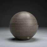 The Harmony Sphere Biodegradable Urn - Walnut Finish