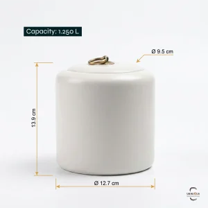 Zen Ceramic Cremation Urn Dimensions