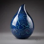 The Sapphire Current Artisan Urn