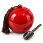 Serenity Sphere Ceramic Memorial Urn - Ruby Red