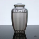 Silver Heart Cremation Urn for Ashes Urn for Sale