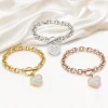 Infinity Heart Cremation Ashes Bracelet