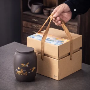 Tranquil flight memorial ceramic keepsake packaging