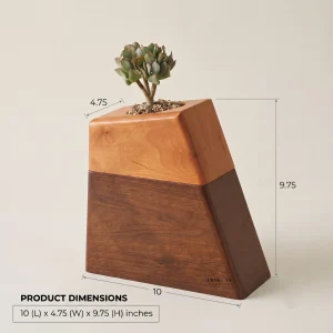 Wooden Plant Urn Cremation Memorial Planter Dimensions
