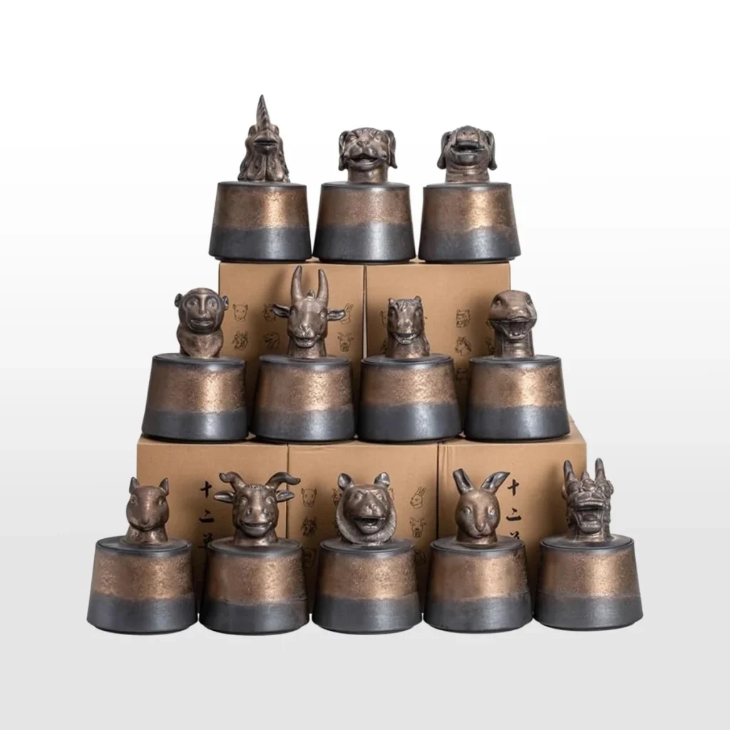 Zodiac handcrafted stoneware cremation urn for ashes 1000ml memorial urn with zodiac-inspired design for adult human ashes