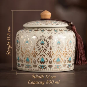 Lotus decorative ceramic Urn Size Guide