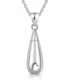 Love Within silver urn necklace for ashes with heart cut-out cremation pendant