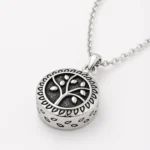 Sacred Roots Ashes Pendant - Memorial Jewellery Cremation Urn Necklace, Keepsake Pendant with “Always in My Heart” Engraving