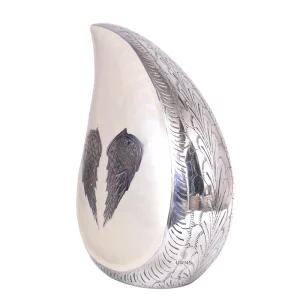 Angel Wing Teardrop Funeral Decorative Urn for Human Ashes Adult Female & Male