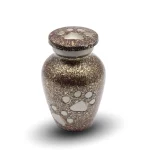 Bronze Paw Prints Pet Cremation Keepsake Urn