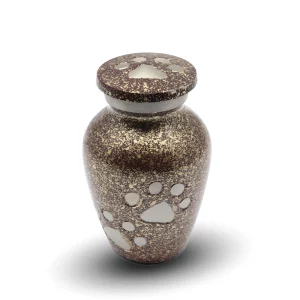 Bronze Paw Prints Pet Cremation Urn