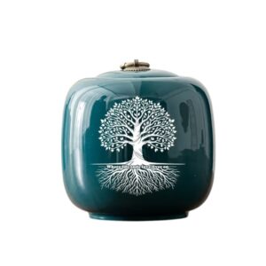 Ceramic Tree of Life Memorial Urn - Comforting Tribute for Ashes