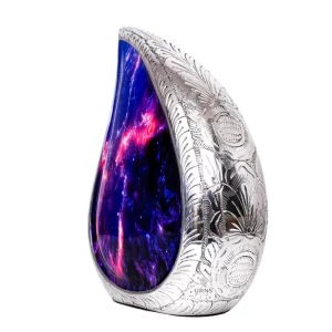 Cosmic Galaxy Teardrop Funeral Decorative Urn for Human Ashes Adult Female & Male