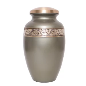 Daisy Chain Olive Brass Cremation Urn