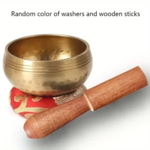 Complete Om Resonance Singing Bowl Set with Mallet and Padded Base