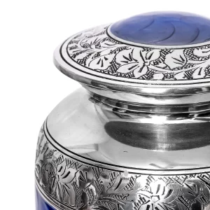 Handmade Celestial Blue Cremation Urn for Ashes