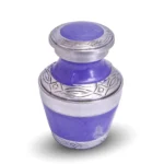 Lavender Pearl Elite Token Urn - Mini Keepsake Cremation Urn for Sharing