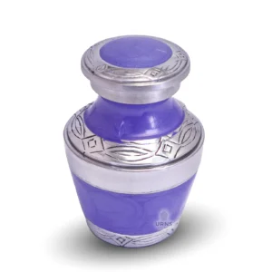 Lavender Pearl Elite Token Urn - Mini Keepsake Cremation Urn for Sharing