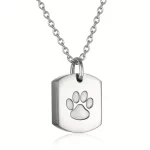 Paw Print Cremation Jewellery – Eternal Pet Memorial Necklace