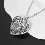 Serce Heart Flower Ashes Pendant - Memorial Keepsake Necklace (Australia)