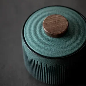 Small Pet Ashes Urn - Blue Ceramic Keepsake