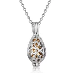 Eternal Swirl Memorial Pendant – Stainless Steel Ashes Keepsake Necklace